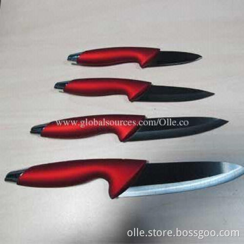 Blue Metallic Paint Ceramic Knife